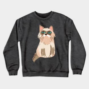 Cat T-shirt E Crewneck Sweatshirt